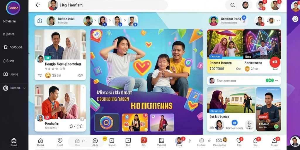 Tampilan awal permainan yang menarik dan user-friendly.
